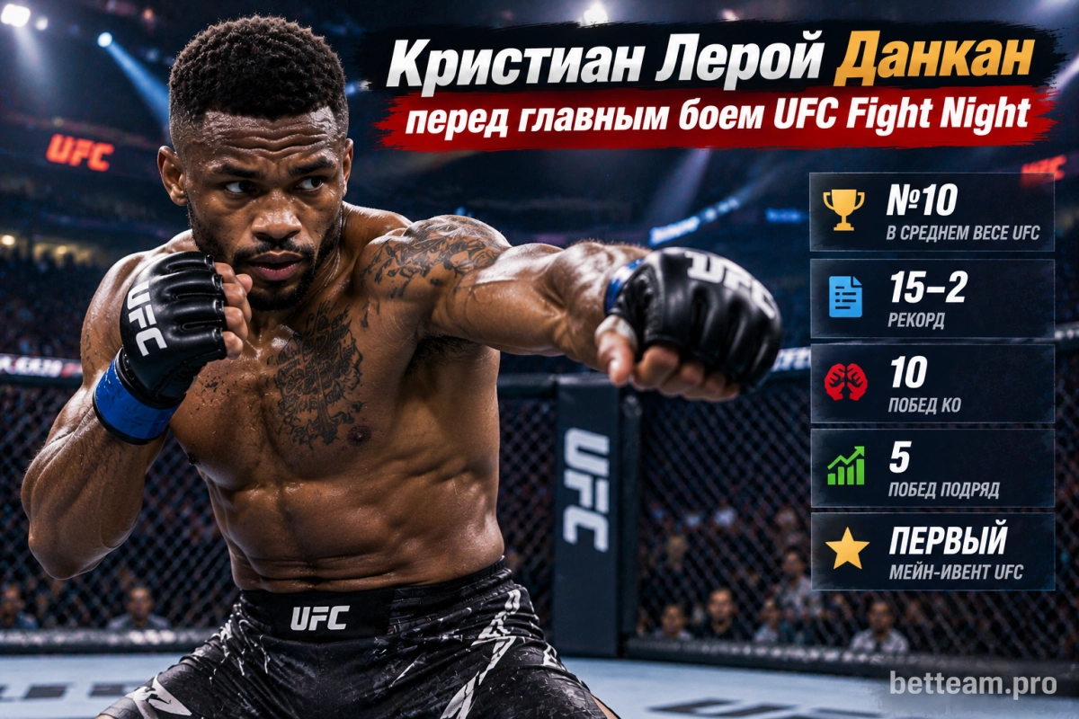 Кристиан Лерой Данкан перед главным боем UFC Fight Night