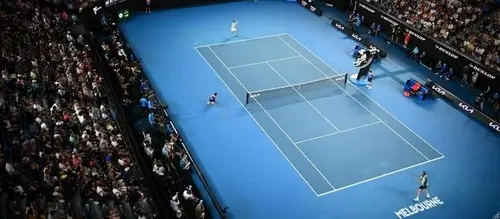 Теннисный поединок на Australian Open