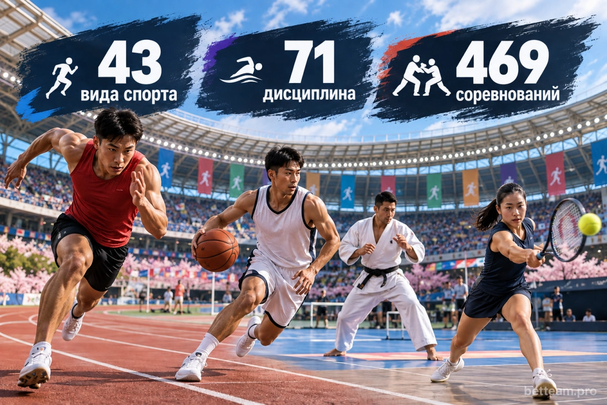 Виды спорта на Азиатских играх 2026