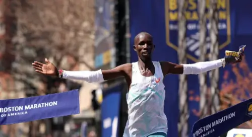 Boston Marathon men's winning time prediction pace analysis