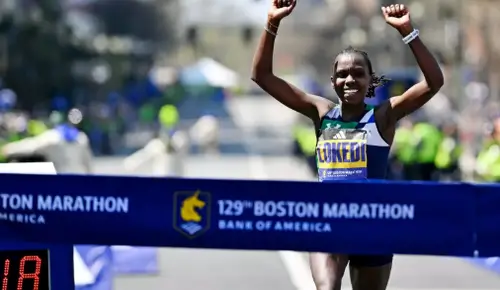 Boston Marathon women winning time prediction Sharon Lokedi pace