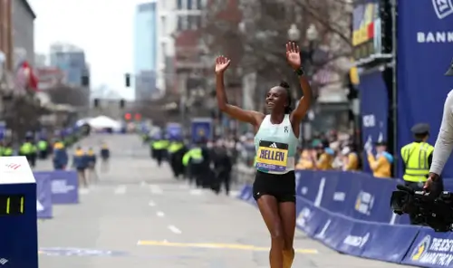 Boston Marathon weather wind hills impact on race time