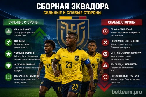 Сильные и слабые стороны сборной Эквадора