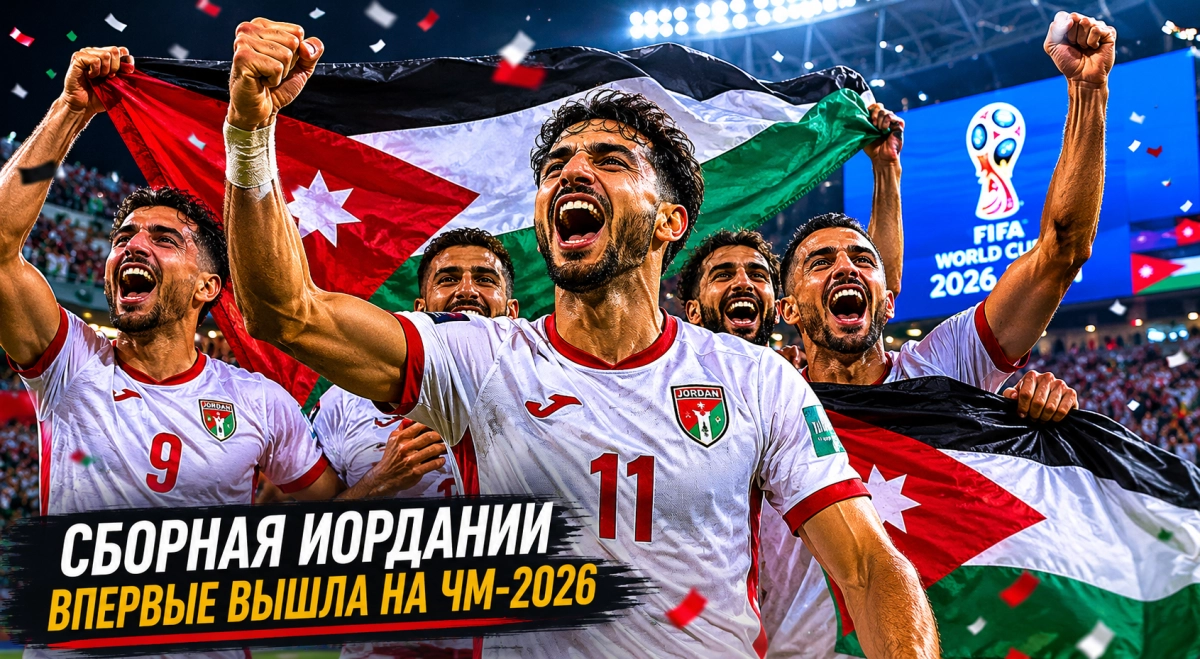 Сборная Иордании впервые вышла на ЧМ-2026