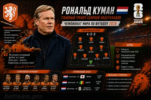 Рональд Куман тренер сборной Нидерландов ЧМ-2026