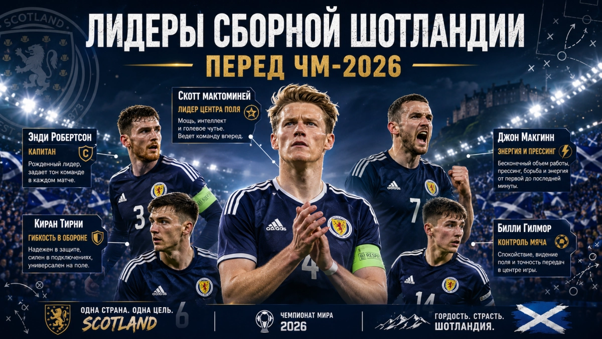 Лидеры сборной Шотландии перед ЧМ-2026