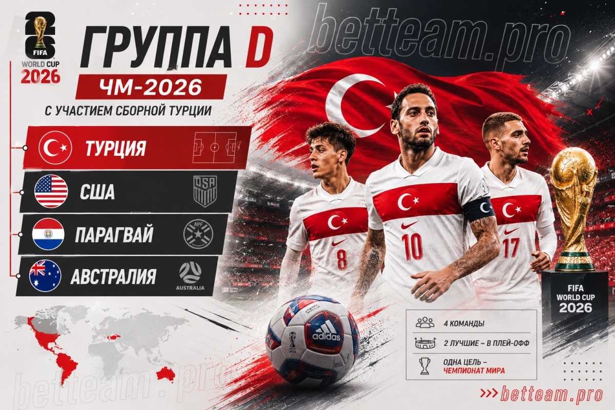 Группа D ЧМ-2026 с участием сборной Турции