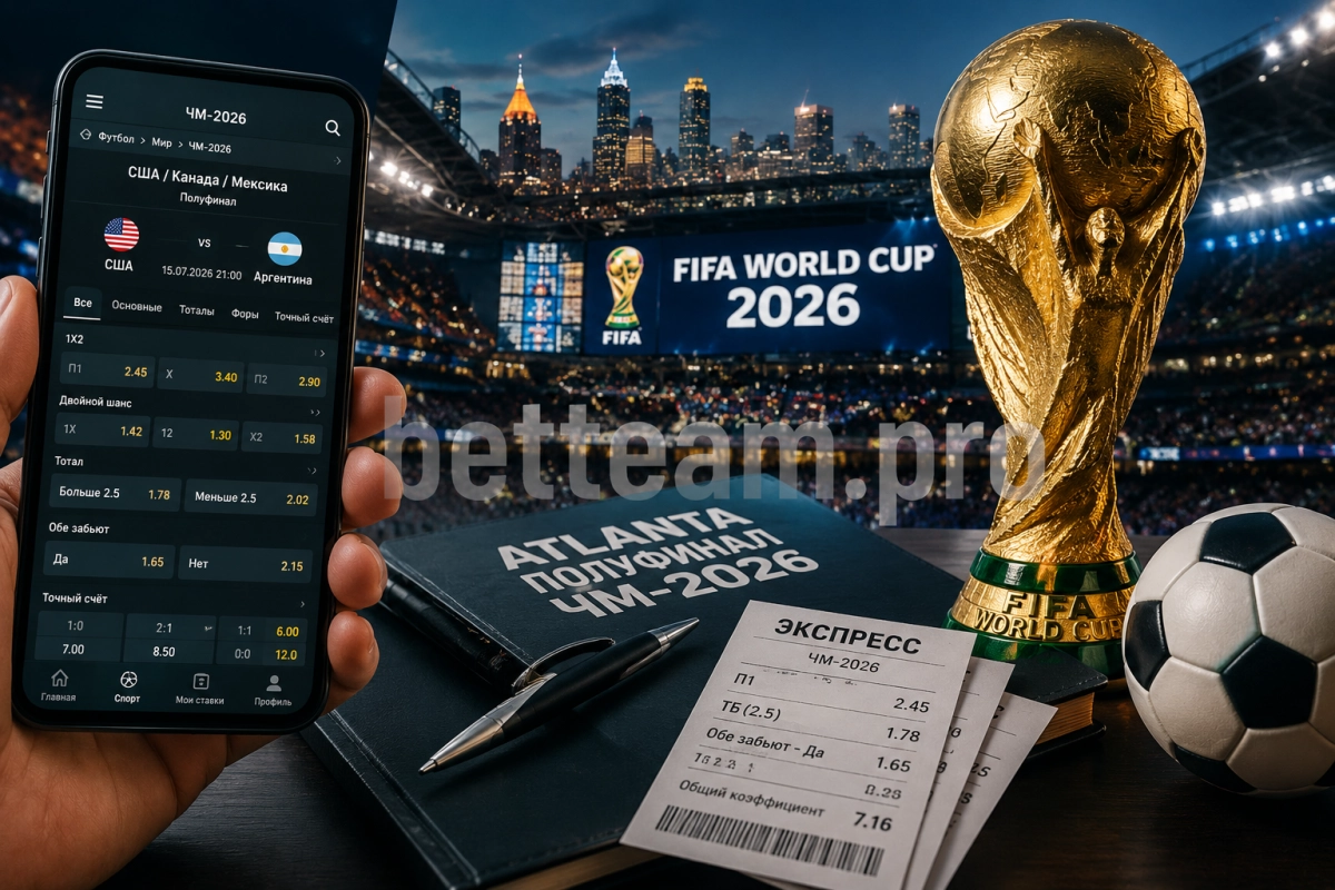 Ставки на матчи ЧМ-2026 в Атланте и полуфинал турнира