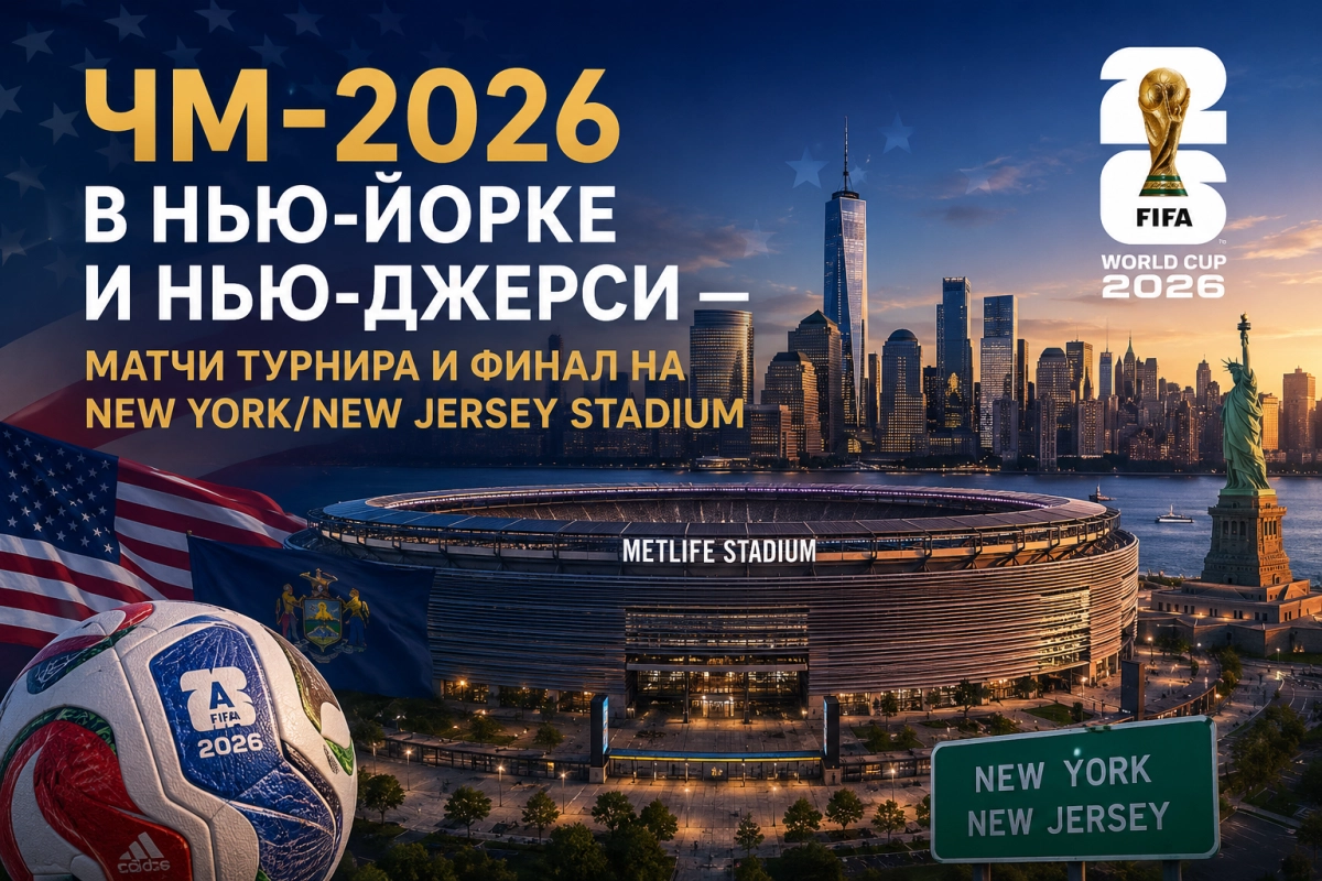 ЧМ-2026 в Нью-Йорке и Нью-Джерси &mdash; матчи турнира и финал на New York/New Jersey Stadium