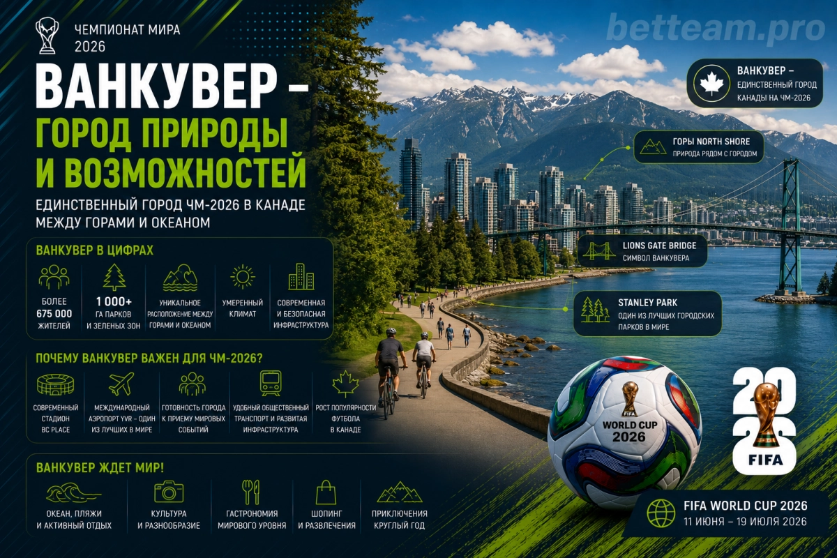 Ванкувер &mdash; Stanley Park, Lions Gate Bridge и горы North Shore
