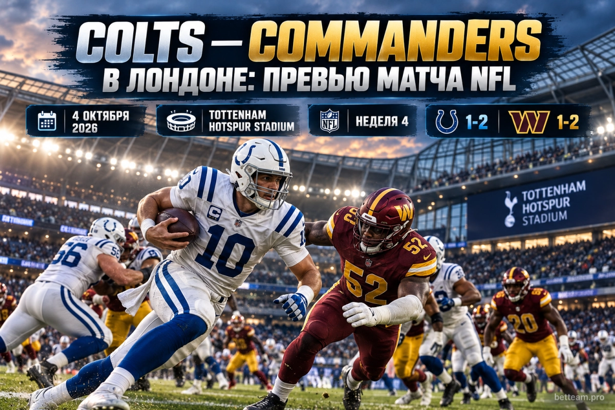 Colts — Commanders в Лондоне: превью матча NFL