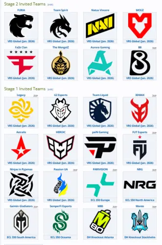 Участники турнира ESL Pro League Season 23