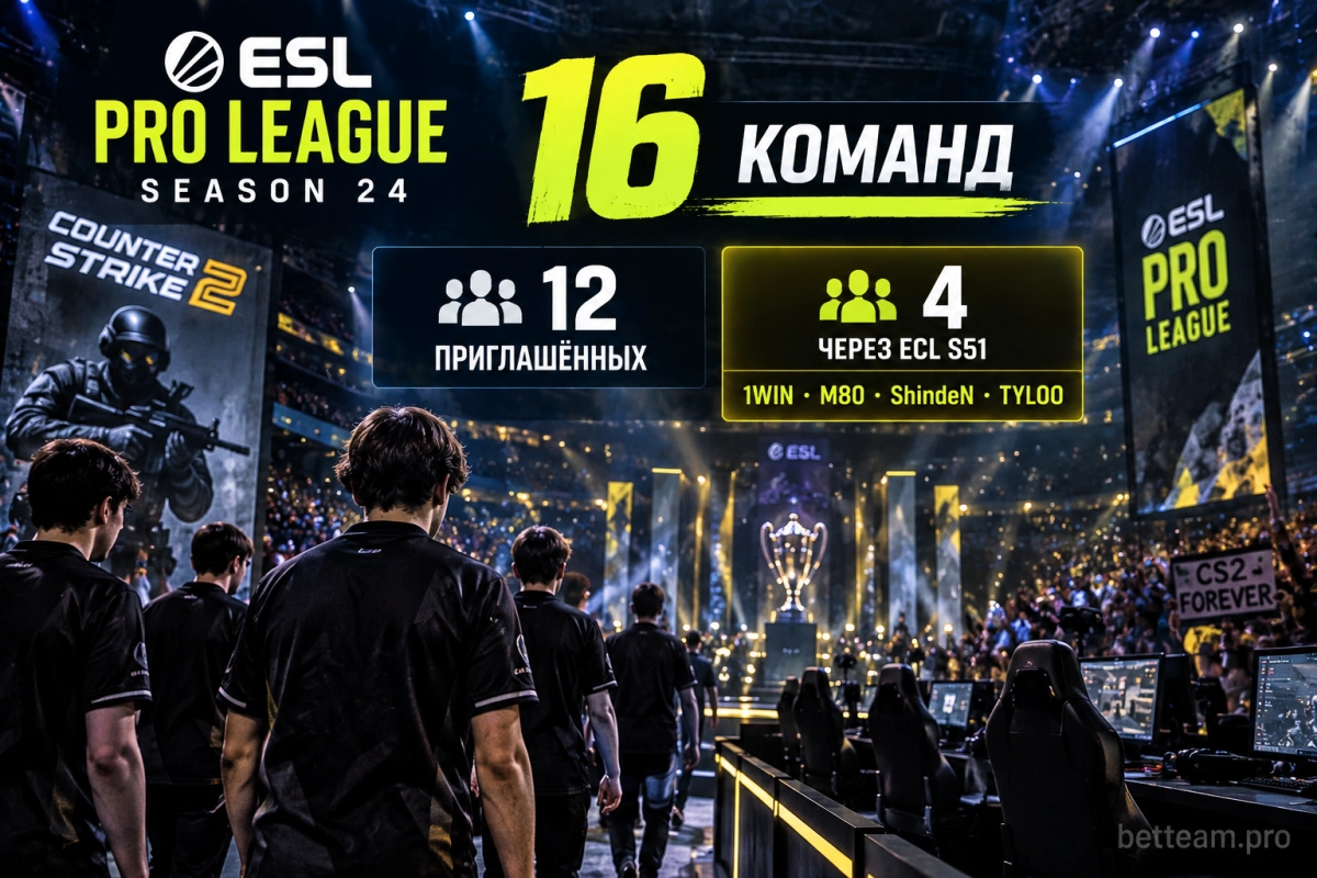 Команды ESL Pro League Season 24 по Counter-Strike 2