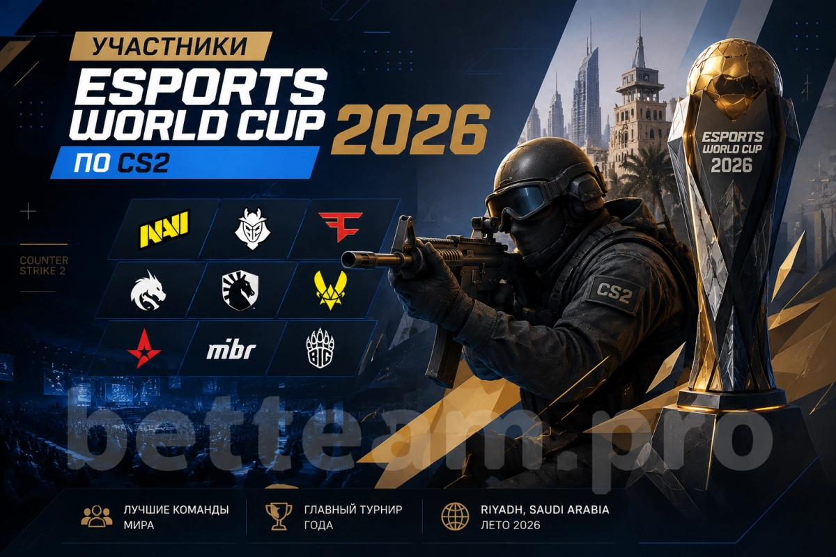 Участники Esports World Cup 2026 по CS2