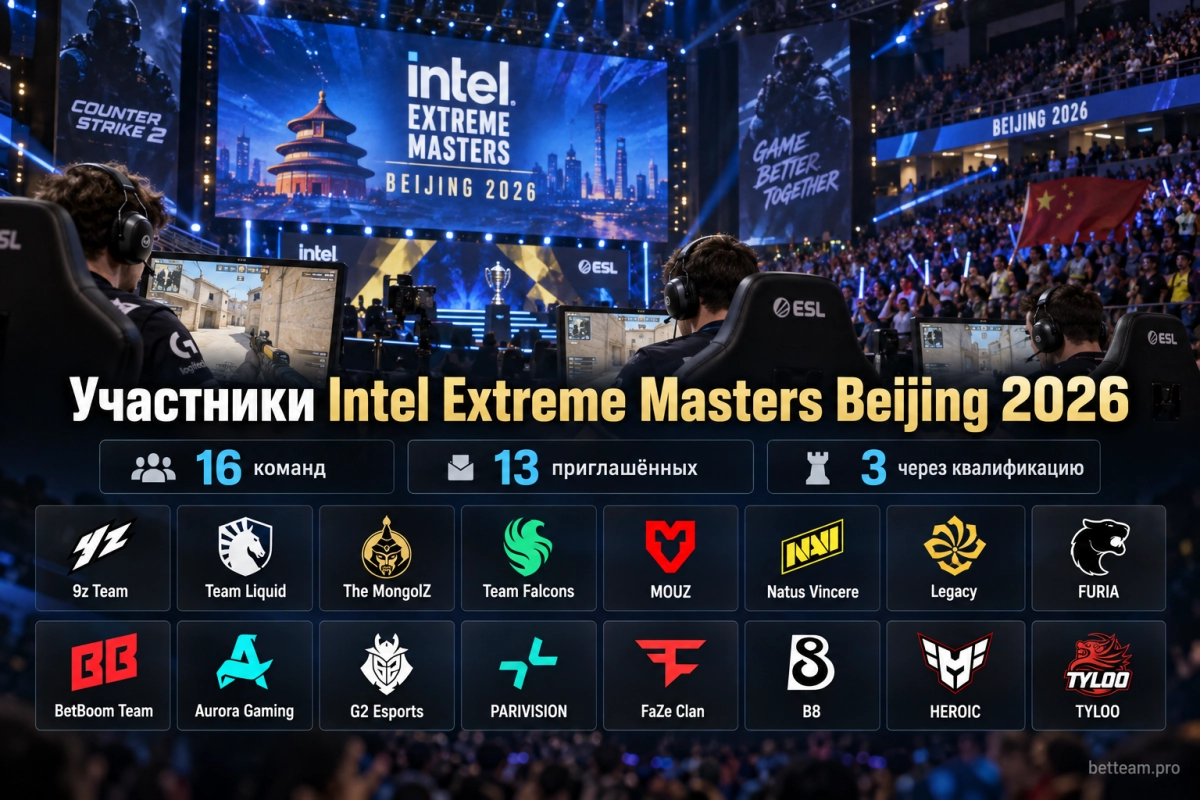 Участники Intel Extreme Masters Beijing 2026