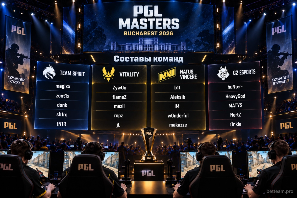 Фавориты PGL Masters Bucharest 2026