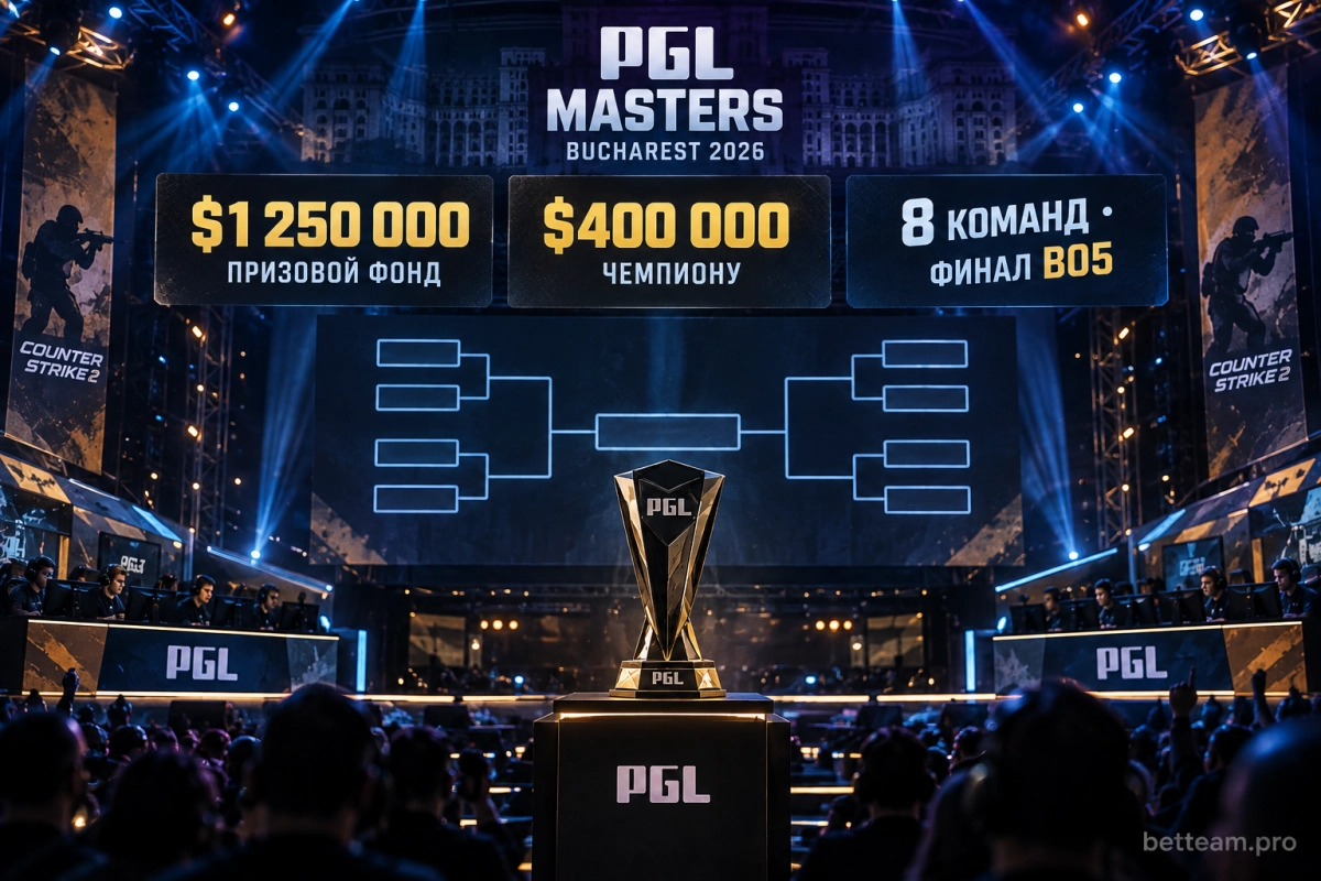 Призовой фонд и плей-офф PGL Masters Bucharest 2026