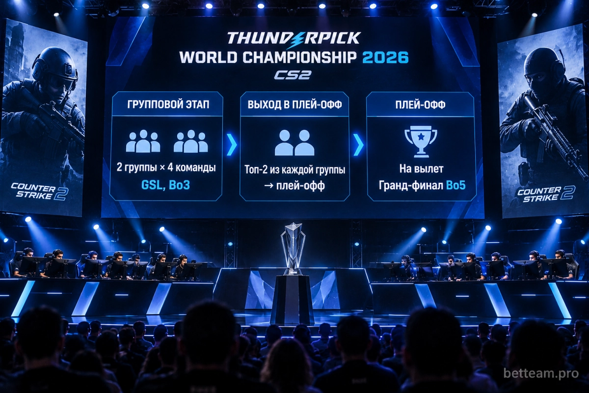 Формат Thunderpick World Championship 2026