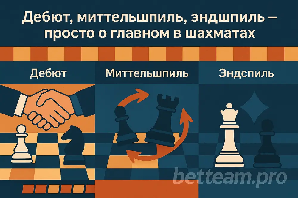 Дебют, миттельшпиль, эндшпиль — просто о главном в шахматах