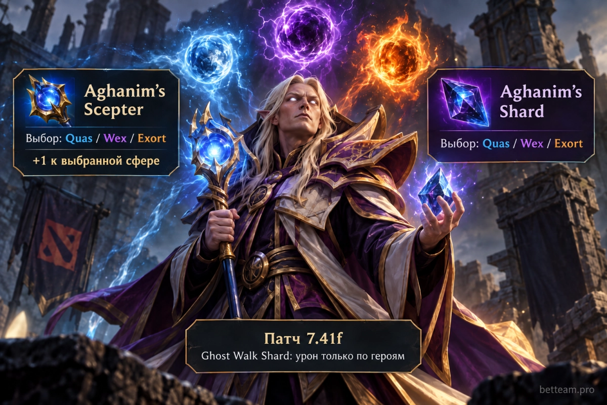 Aghanim&rsquo;s Scepter и Aghanim&rsquo;s Shard для Invoker