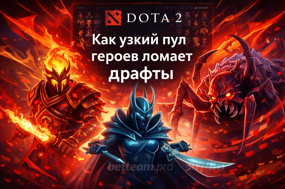 Как узкий пул героев ломает драфты в Dota 2