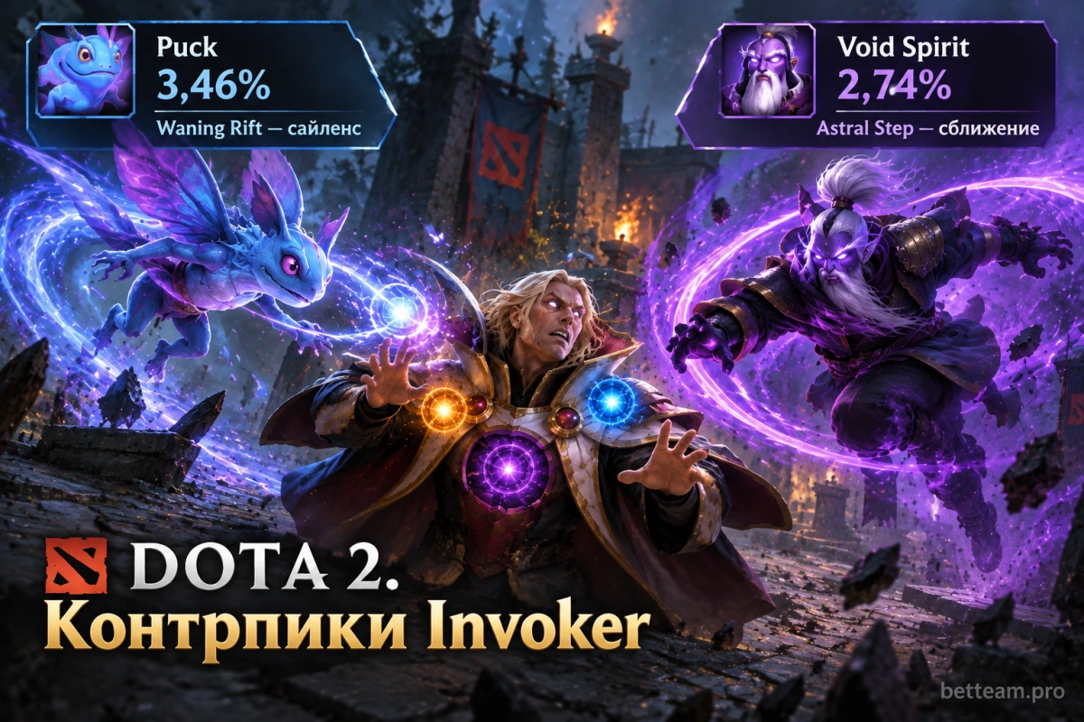 Puck и Void Spirit &mdash; контрпики Invoker на центральной линии