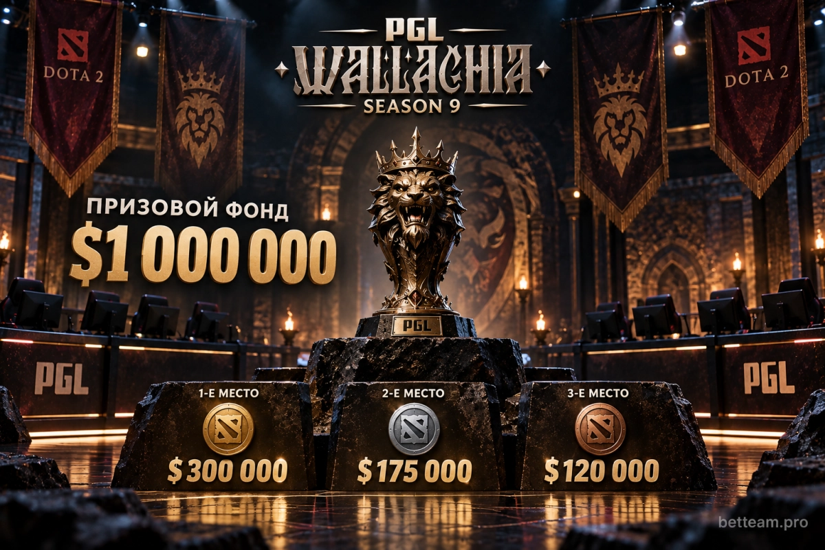 Призовой фонд PGL Wallachia Season 9 &mdash; 1 миллион долларов