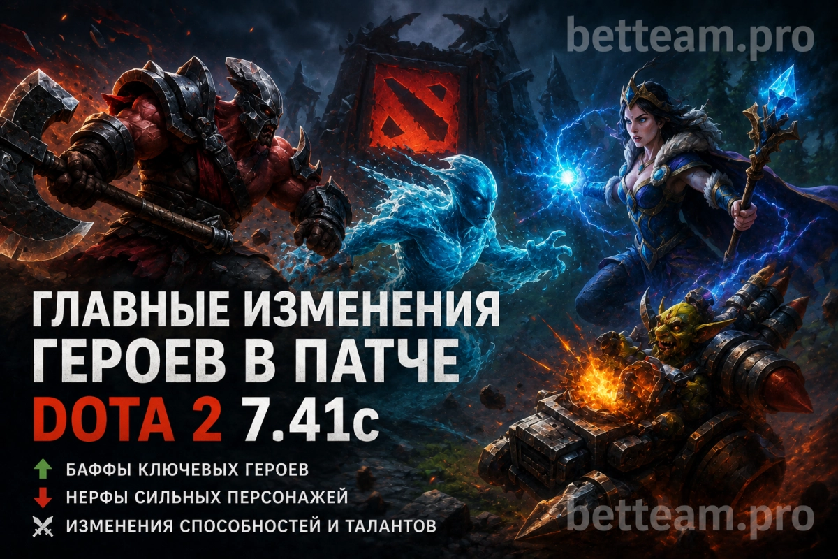 Главные изменения героев в патче Dota 2 7.41c