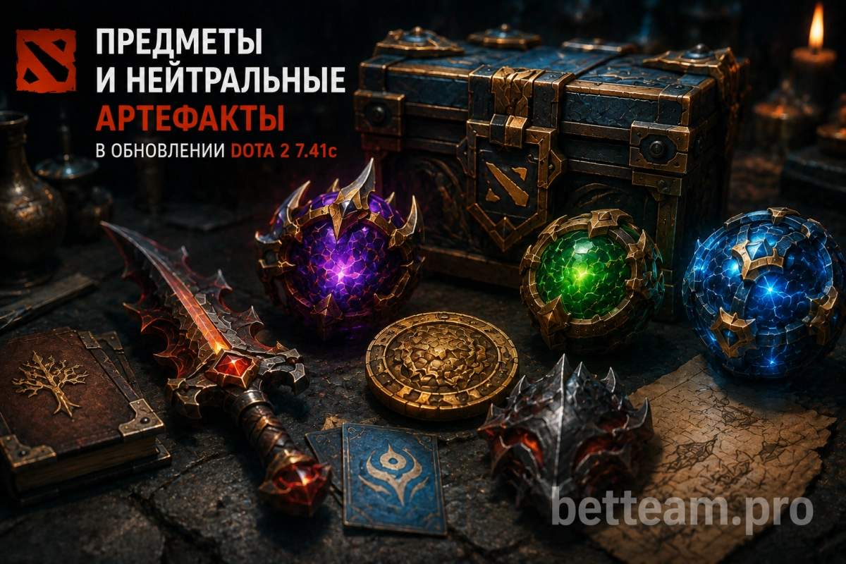 Предметы и нейтральные артефакты в обновлении Dota 2 7.41c