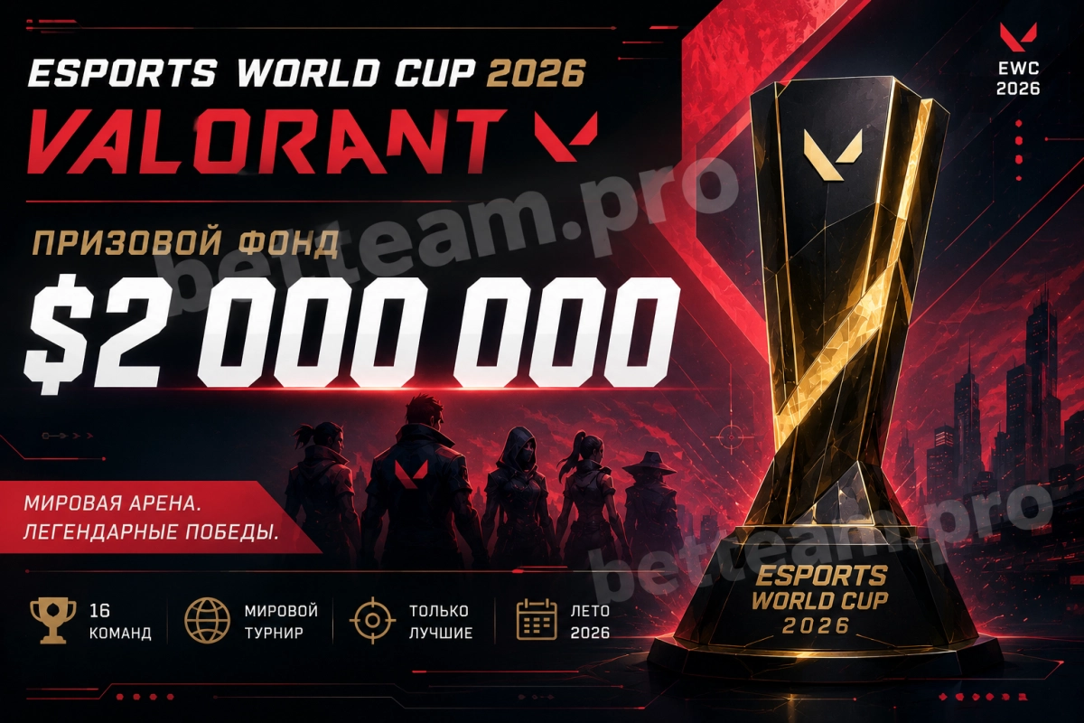 Призовой фонд EWC 2026 VALORANT &mdash; $2 000 000