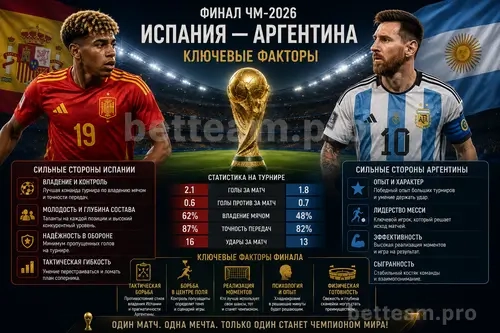 Ключевые факторы финала Испания &mdash; Аргентина