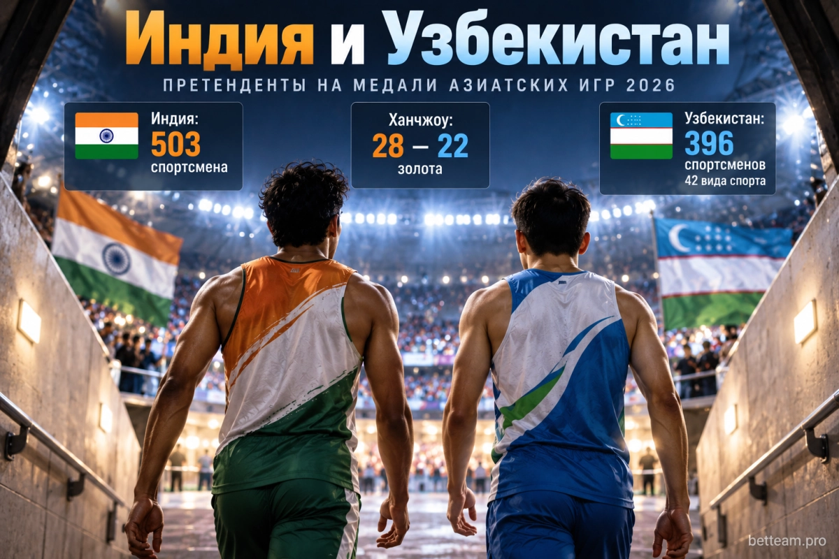 Индия и Узбекистан &mdash; претенденты на медали Азиатских игр 2026