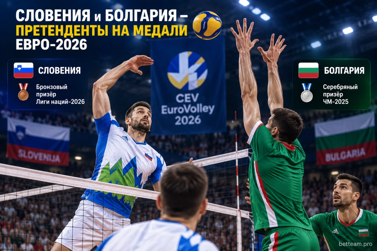 Словения и Болгария &mdash; претенденты на медали Евро-2026