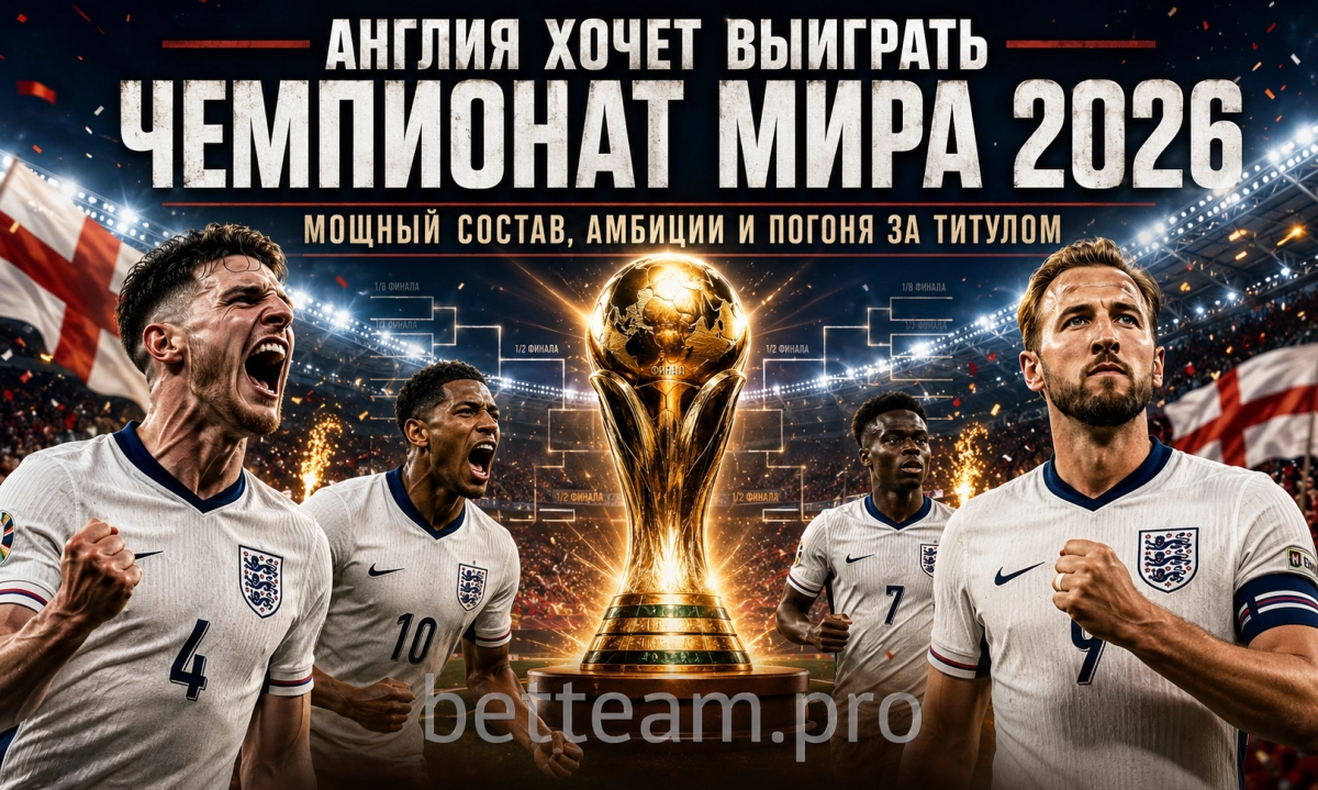 Англия хочет выиграть Чемпионат мира 2026
