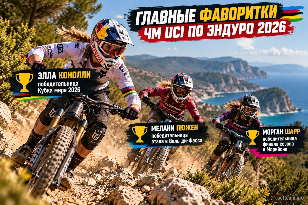 Элла Конолли, Мелани Пюжен и фаворитки ЧМ UCI по эндуро 2026