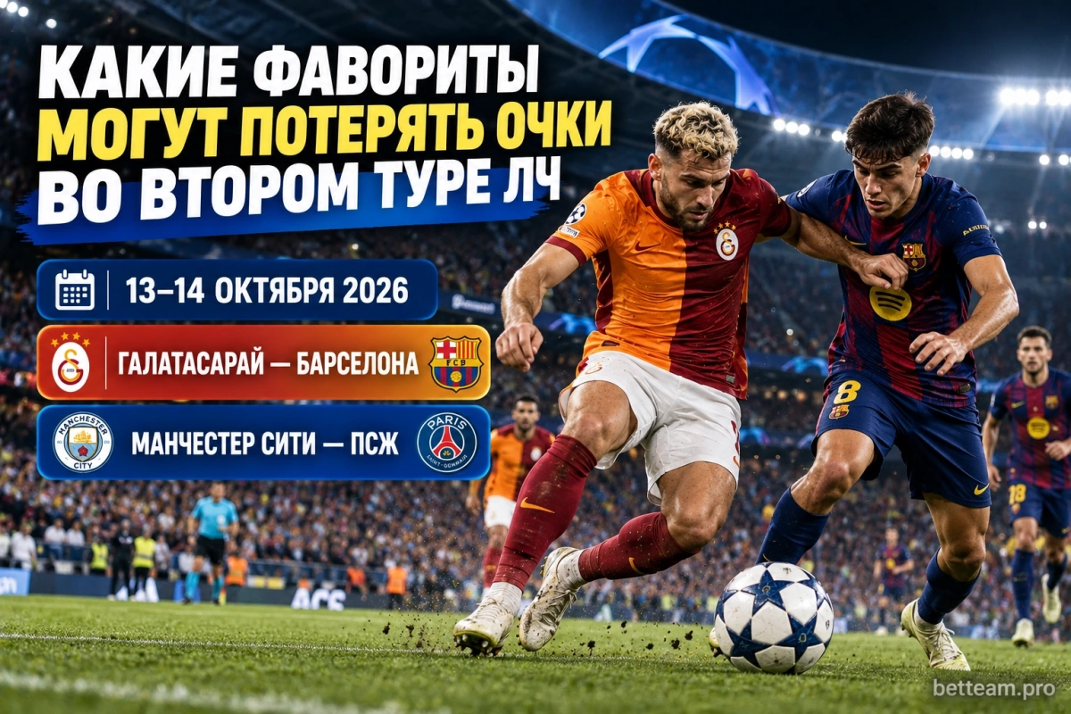 Какие фавориты могут потерять очки во втором туре ЛЧ