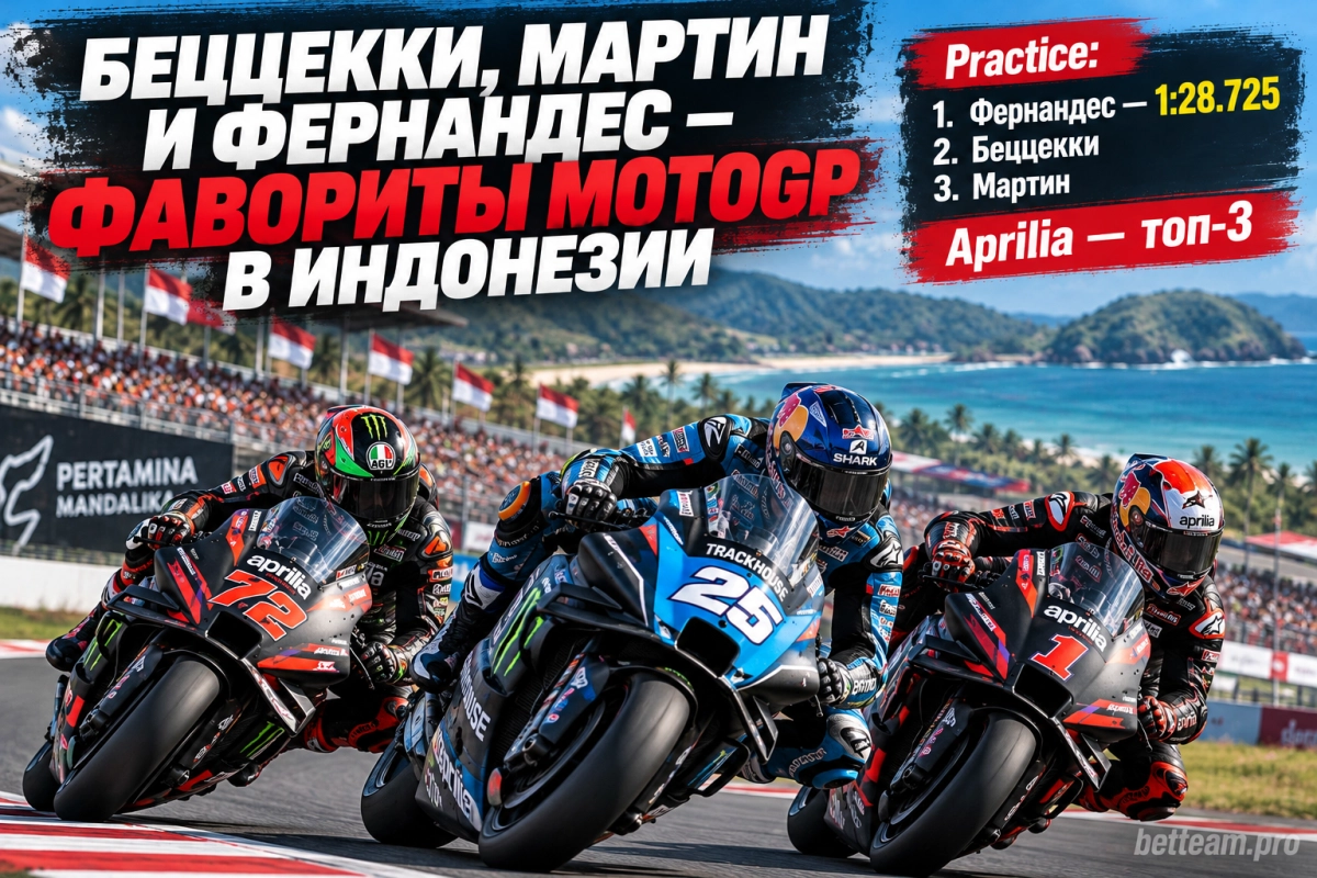 Беццекки, Мартин и Фернандес &mdash; фавориты MotoGP в Индонезии
