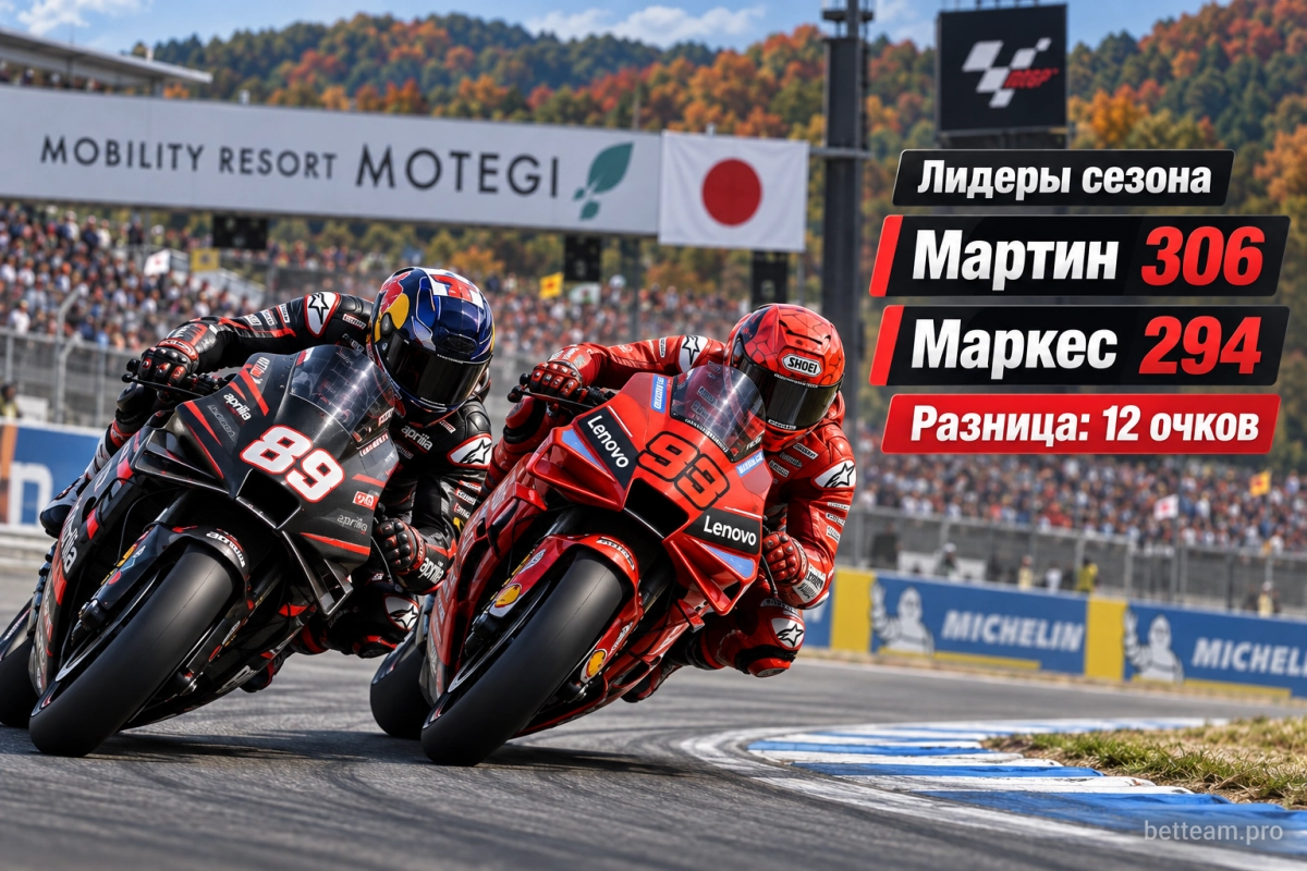 Хорхе Мартин и Марк Маркес &mdash; фавориты MotoGP Японии 2026