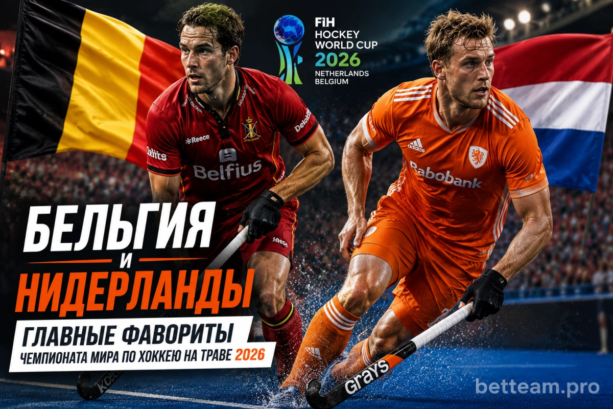 Бельгия и Нидерланды &mdash; главные фавориты чемпионата мира по хоккею на траве 2026