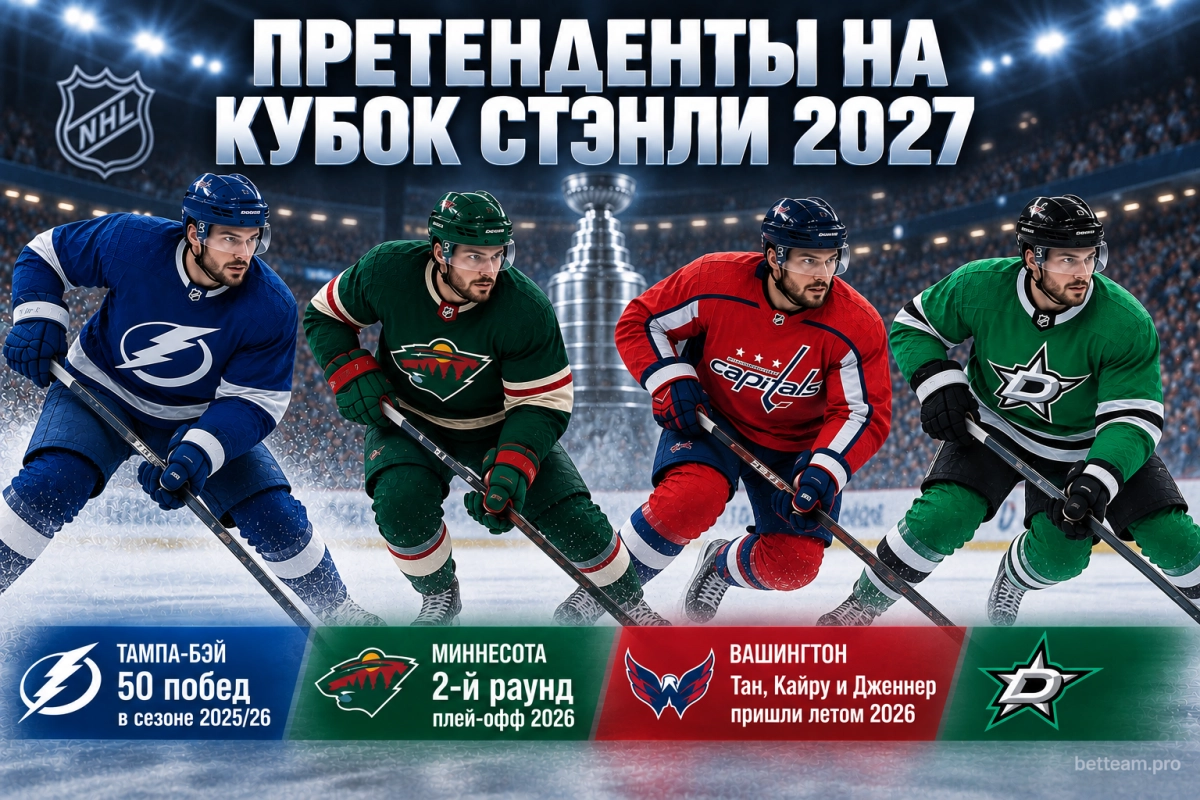 Тампа-Бэй, Миннесота, Вашингтон и Даллас &mdash; претенденты на Кубок Стэнли 2027