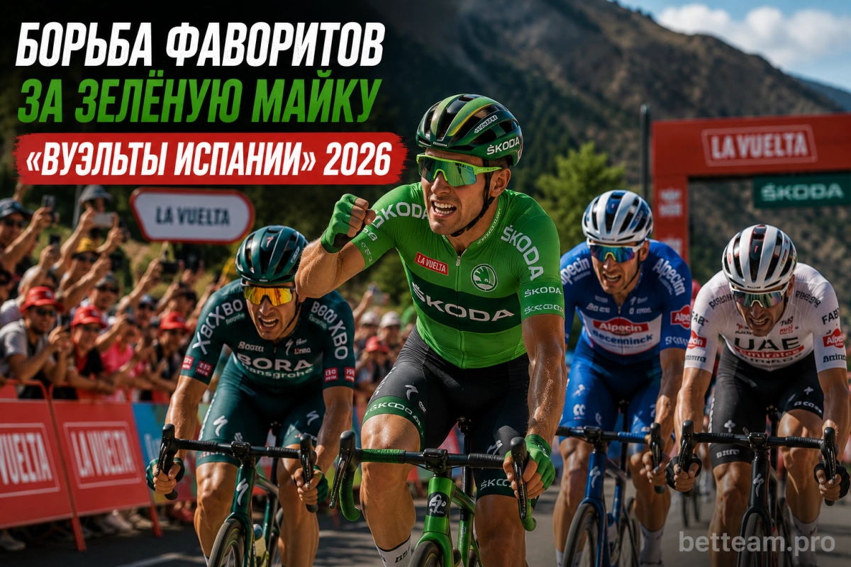 Борьба фаворитов за зелёную майку &laquo;Вуэльты Испании&raquo; 2026