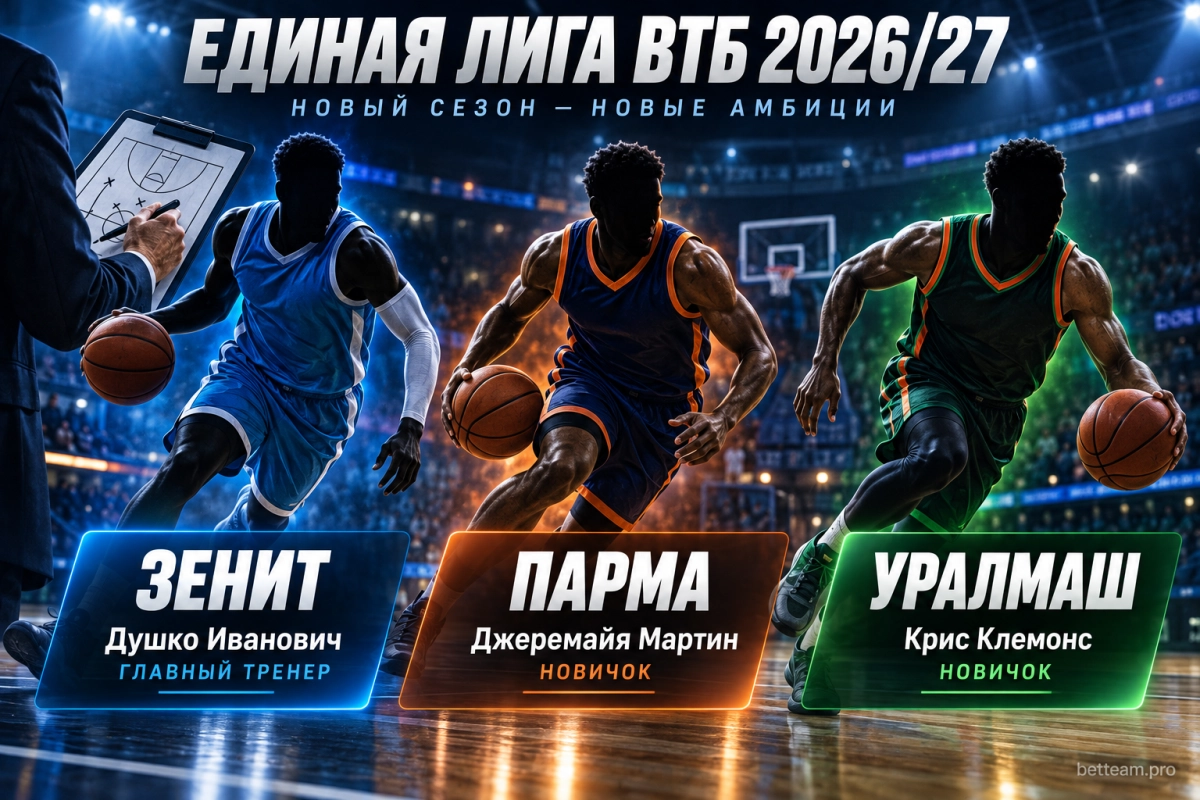 Зенит, ПАРМА и Уралмаш перед сезоном Единой лиги ВТБ 2026/27