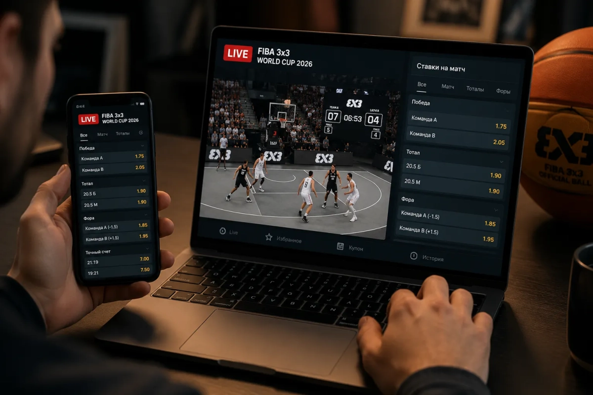 Как смотреть матчи FIBA 3x3 World Cup 2026 у букмекеров