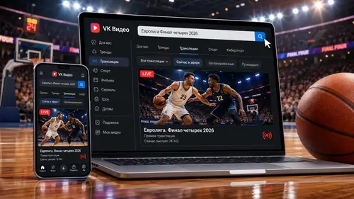 Как найти баскетбольную трансляцию в VK Видео