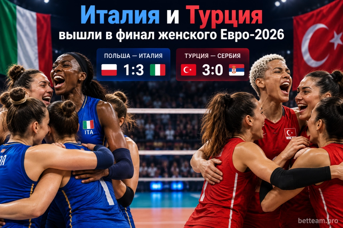Италия и Турция вышли в финал женского Евро-2026