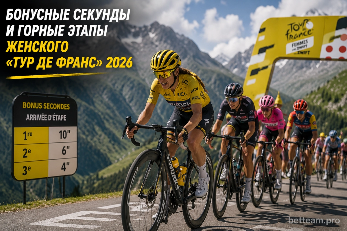 Бонусные секунды и горные этапы женского &laquo;Тур де Франс&raquo; 2026
