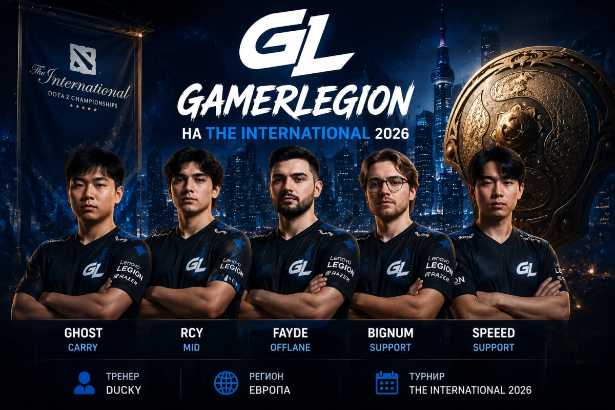 Состав GamerLegion на The International 2026