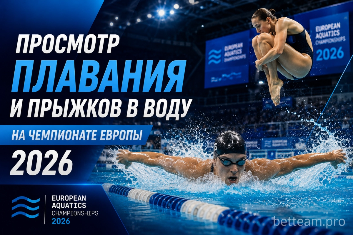 Просмотр плавания и прыжков в воду на чемпионате Европы 2026