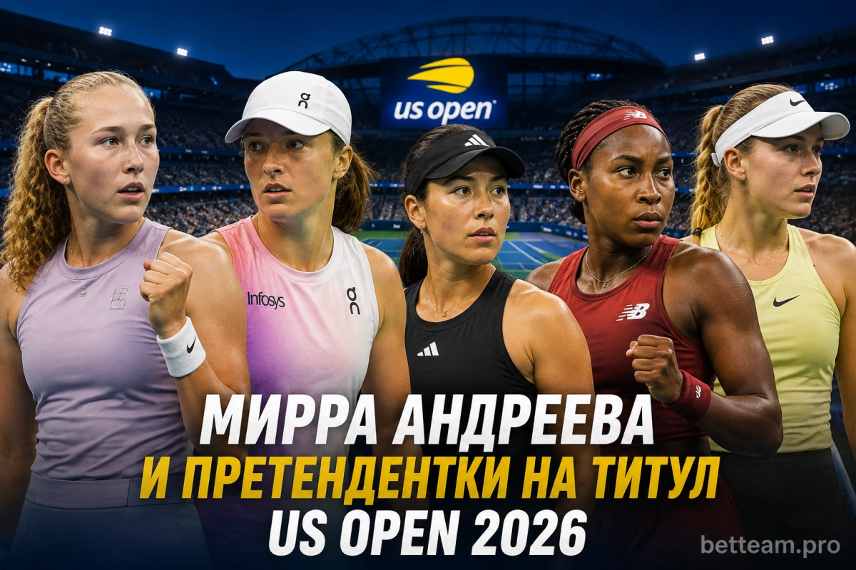 Мирра Андреева и претендентки на титул US Open 2026