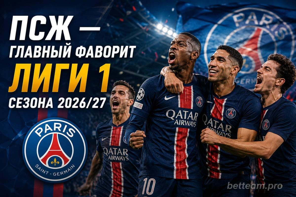 ПСЖ &mdash; главный фаворит Лиги 1 сезона 2026/27